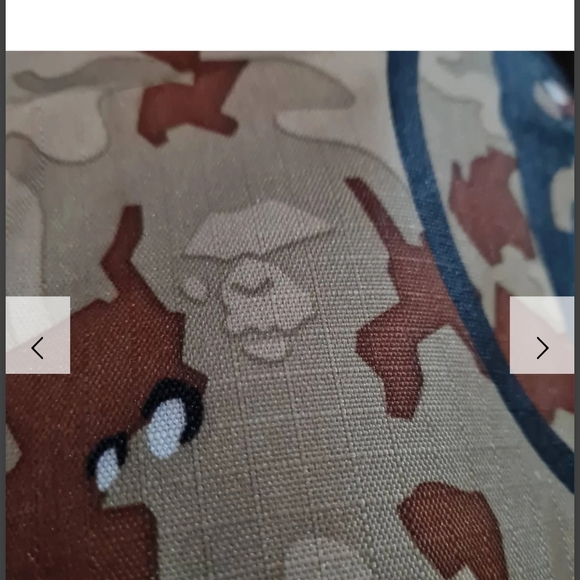 BAPE x STUSSY Tote Bag Desert Camo Nylon Zip backpack - Picture 7 of 7